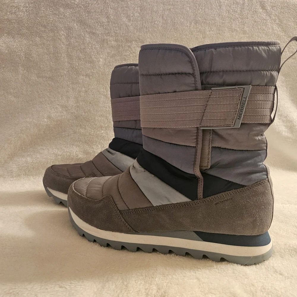 MERRELL WOMENS APLINE TALL STRAP POLAR WATERPROOF BOOTS - Picture 6 of 8